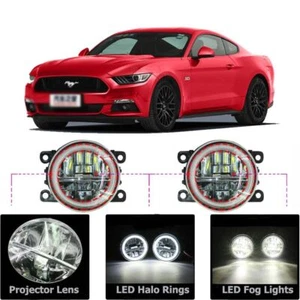 Kit fendinebbia LED anelli occhi angelo DRL lampada da corsa diurna adatto per Ford Mustang - Foto 1 di 12