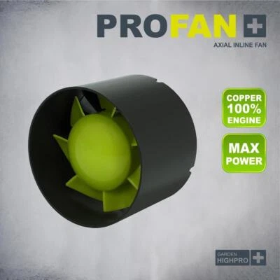 GARDEN HIGHPRO Proline Inline-Lüfter 100mm Grow Raum Ventilation Rohrventilator Luft