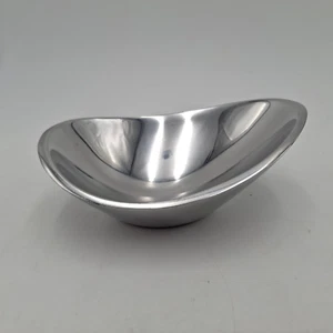 Nambe 573 Silver Alloy Metal Oval Shape Butterfly Candy Bowl 5 1/2" x 4" - Picture 1 of 20