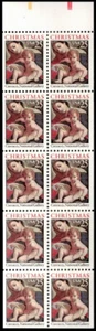 US Scott 2427a ~ VF, NH ~ Pane of 10 25c stamps ~ Oct 19, 1989 ~ Xmas, Carracci - Picture 1 of 1