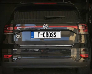 Volkswagen T-Cross - Chrom Zierleiste Heckleiste Heckklappe Tuning Chromleiste - Picture 1 of 3