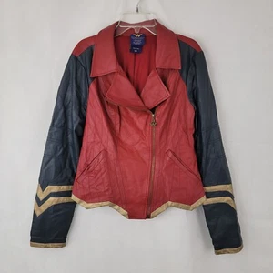 Chaqueta para mujer HER UNIVERSE MEDIANA Wonder Woman armadura imitación cuero tema candente LEER - Imagen 1 de 23