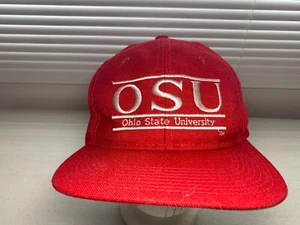 Vintage The Game OSU Ohio State University Buckeyes Split Bar Snapback Cap Hat - Picture 1 of 6
