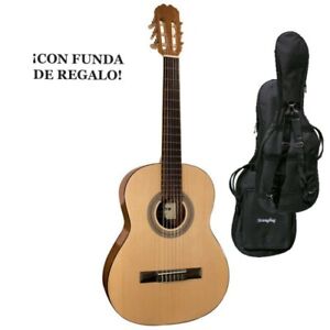 Admira Alba 4/4 adulto guitarra clásica española de iniciación + Funda