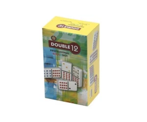 Dominoes Double 12 Color Dot White Tile Professional Size - Picture 1 of 3