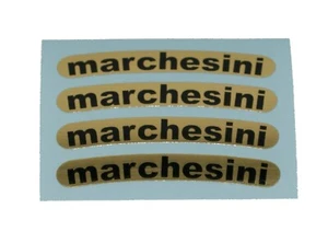 MARCHESINI Felgenaufkleber / Sticker - 90er Gold Matalic Laverda - Bild 1 von 2