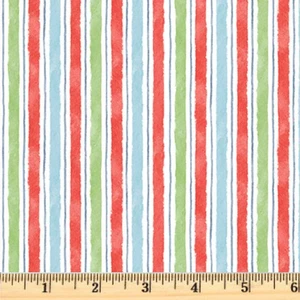 Frost & Fable Multi Stripe 05803 MU Cotton Fabric by the half yd - Picture 1 of 3