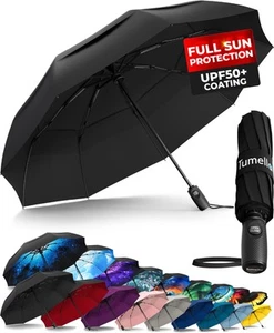 TUMELLA Strongest Windproof Travel Umbrella Compact Superior & Beautiful Smal... - Picture 1 of 9