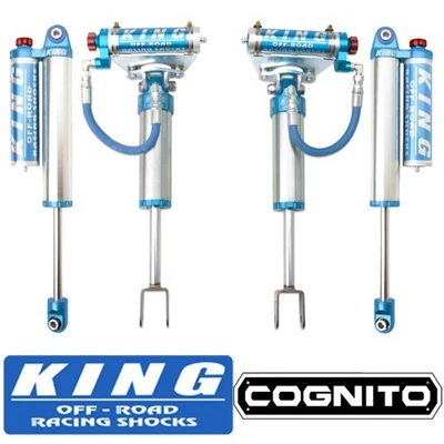 4 King 2.5 Ft/Rr Res Shocks w/ Adj Fits Cognito 4" Lift Kit 20-25 GM 2500/3500HD Foto 1 de 4