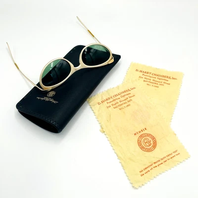 Cat Eye Evans Sunglasses Vintage  1950s Original Case/ Cleaning Cloths MCM Retro - Image 1 of 4
