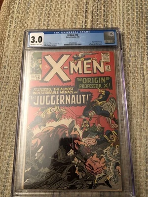 Uncanny X-Men #12 CGC 3.0 1965 1ª aplicación. Juggernaut Foto 1 de 3