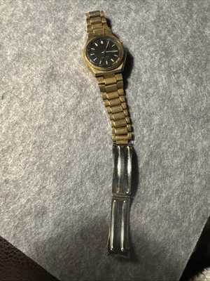 Seiko Bell Magic esfera negra 4006-6089 día fecha alarma 17 joyas Foto 1 de 4