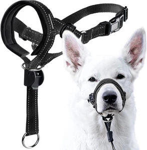 No-Pull Hundekopfhalfter - Verstellbare Hundemaulkorb Leine Gepolstertes Kopfhalsband für... - Bild 1 von 8