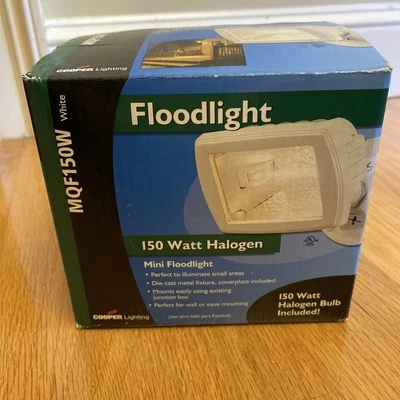Floodlight (Mini), 150W Halogen Bulb, By Cooper Lighting, NEW IN BOX - Image 1 of 4