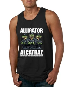 Camiseta sin mangas Alligator Alcatraz Florida Institute of Crocodrilian Enforcement para hombre - Imagen 1 de 9