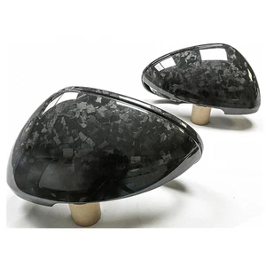 2x Carbon Fiber Side Mirror Cover Cap Replacement 2015-2026 For Porsche Macan - Picture 1 of 11