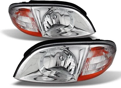 Par de faros transparentes cromados izquierda+derecha para Ford Windstar 1999-2003 Foto 1 de 4