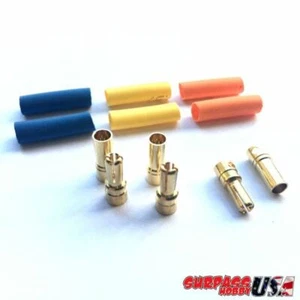 3.5mm Ultra Low Resistance Motor ESC Bullet Connector Set with Shrink (3pr M/F) - Picture 1 of 1