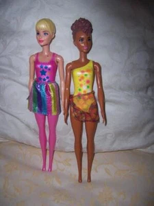 BARBIE DOLL x 2 COLOR COLOUR REVEAL DOLLS GTL76 GPD22 - Picture 1 of 1