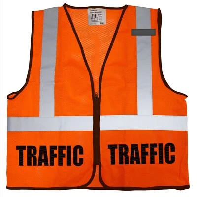 Traffic Control Safety Vest with Reflective Logos Front and Back, Type R Class. - Image 1 of 2