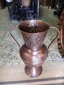 Schirmständer Tür Sonnenschirme Amphore Kupfer Brüniert Geprägt E Handgefertigt - Bild 1 von 1