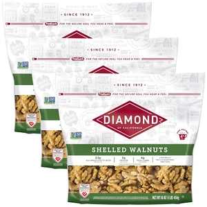 Shelled Walnuts, 16 Oz - 1Unit (Pack of 3) - Picture 1 of 12