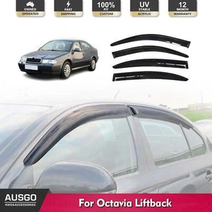 AUSGO Weather Shields for Skoda Octavia Liftback 2007-2013 Weathershields - Picture 1 of 10