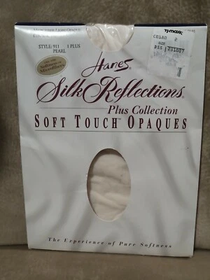 Pantimedias vintage Hanes 1994 Silk Reflections tacto suave opacas de microfibra D55 Foto 1 de 4