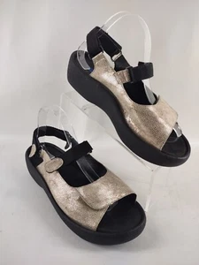 Wolky Jewel Women’s Slingback Gold Sandal Size 42 EU 11 US Comfort Vacation - Picture 1 of 9