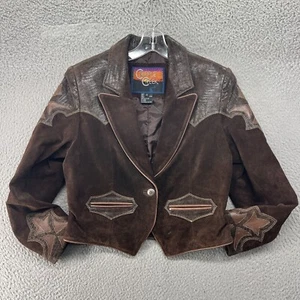Vintage Cripple Creek Leather Jacket Womens Small Suede Leather Western - Picture 1 of 12