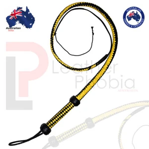 4ft Bull whip Cowhide Leather Handmade Equestrian Professional Cracking whip - Picture 1 of 8