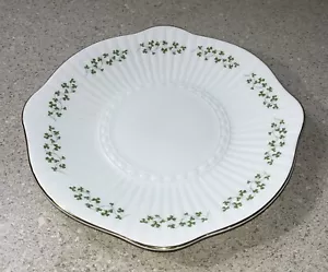G392~ Royal Tara Trellis Ribbed Shamrock Bone China 9 1/8" CAKE PLATE - Picture 1 of 5