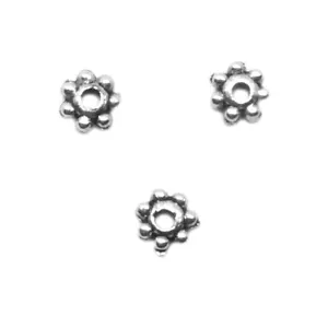 Tiny Pewter Daisy Spacer Bali-Style 1x4mm 350 Pieces - Picture 1 of 1