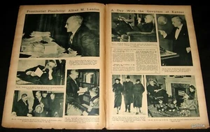 ALF LANDON 1936 POTENTIAL PRESIDENTIAL CANDIDATE KANSAS GOVERNOR PICTORIAL - Picture 1 of 1