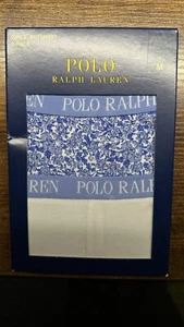 NIB Polo Ralph Lauren White/Blue Flower Girls Underwear Boyshort 2-Pack Sz M - Picture 1 of 5