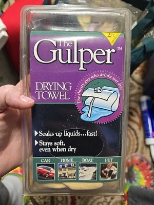 Toalla de secado The Gulper 2,5 pies cuadrados coche casa barco mascota nueva DuPont rara de colección difícil de encontrar Foto 1 de 2