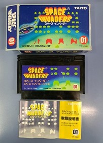 Space Invaders Famicom FC with box and manual
