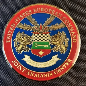 Moneda Desafío Cuartel General Comando Europeo de Estados Unidos - Imagen 1 de 9