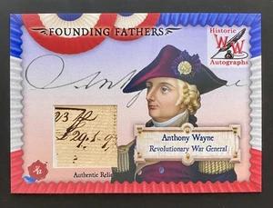 2025 Autógrafos Históricos Padres Fundadores Palabra Escrita Anthony Wayne (i) - Imagen 1 de 2