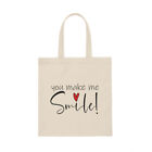 You Make me Smile Earth Day Day Shopping Cotton Tote Bag