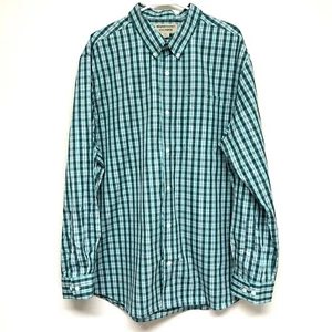 Duluth Trading Wrinklefighter Button Down Hemd 2XL kariert Baumwolle Büro Freizeit - Bild 1 von 10