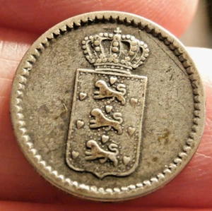 1845 AMERICAN VIRGIN ISLANDS DANISH WEST INDIES 10 SKILLING NICE   S-1024-A - Picture 1 of 2