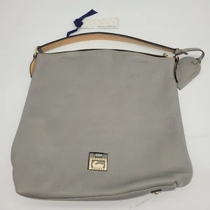 Borsa Dooney & Bourke Large North/South Sac grigia nuova con etichetta - Foto 1 di 15