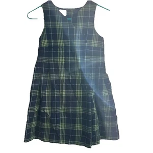 Talbots Kids Girls Plaid Dress 6 Old Money Check Academia Preppy Y2K Feminine - Picture 1 of 7