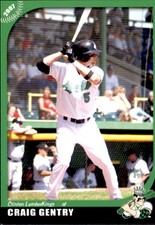 2007 Clinton Lumberkings Grandstand #9 Craig Gentry Van Buren Arkansas AR Card