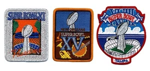 (3) OAKLAND RAIDERS Willabee & Ward SUPER BOWL CHAMPIONSHIP PATCHES SB 11 15 18 - Picture 1 of 5