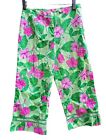 GIRL'S KID'S SIZE 12 VINTAGE LILLY PULITZER JAY CAPRI CROPPED PANTS FLORAL