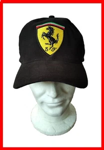mütze kappe ferrari stall schwarz neu original offizier merchand - Bild 1 von 3