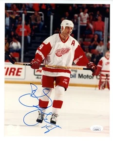 Brendan Shanahan Signed 8x10 Photo File JSA COA HOF Red Wings Blues Rangers B - Picture 1 of 2