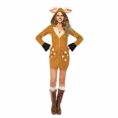 1PC Cozy Brown Fawn Costume - Image 1 of 3